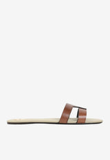 Mabrouka Leather Flat Sandals