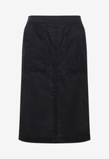 Semi-Sheer Midi Skirt