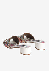 40 Nappa Leather Mules with Embroidery