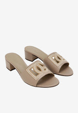 40 Mules in Dauphine Calfskin and Rhinestones