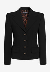 Single-Breasted Wool Jacket
