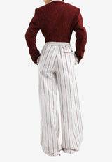 Taormina Double-Breasted Pinstriped Jacket