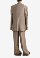 Sicilia Double-Breasted Tweed-Effect Jacket