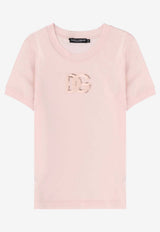 Crewneck T-shirt with DG-Logo