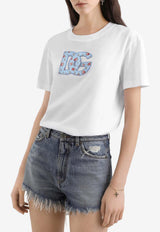Crewneck T-shirt with DG-Printed Patch