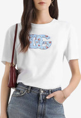 Crewneck T-shirt with DG-Printed Patch