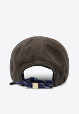 Miu Miu Washed Logo Baseball Cap Brown 5HC3692CR1/T_MIU-F0BMS
