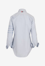 Thom Browne 4-bar Stripes Long-Sleeved Shirt Light Blue FLL005A06496_480
