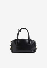 Glossy Calfskin Bowling Bag