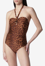 Zimmermann Mahon Leopard Print One-Piece Swimsuit Brown 7939WSS263NY/T_ZIMM-LE