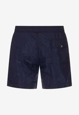 Moncler Logo Patch Swim Shorts Blue L10912C000115985M_754