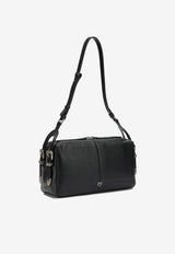 PINKO Medium Keeper Shoulder Bag in Calf Leather Black 106676A2JGZ99O_f848581e-0ded-4220-98c8-3186d8474027