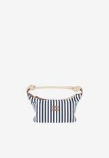 Miu Miu Striped Shoulder Bag Blue 5BC196VILO2I0G_F0ZIZ