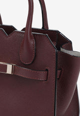 Micro Milano Leather Top Handle Bag