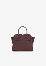 Micro Milano Leather Top Handle Bag