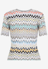 Zigzag Knit Top