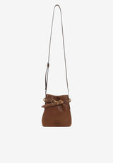 Embossed Logo Nappa Leather Pouch Bag