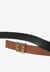 Loewe Reversible Anagram Leather Belt Brown E821Z26X03DLE/T_LOEW-2544