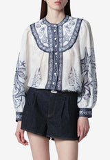 Coast Scarf Printed Blouse
