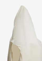 Draped Hooded Jersey Bodysuit