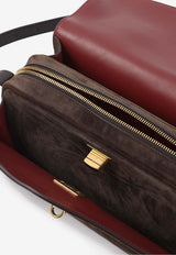 Medium Le 7 Suede Shoulder Bag