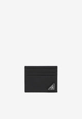 Prada Triangle Logo Saffiano Leather Cardholder Black 2MC223QHH/T_PRADA-F0002