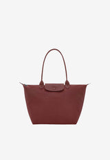 Longchamp Large Le Pliage One Canvas Tote Bag Bordeaux L1899979/T_LONG-P87