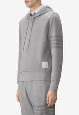 Thom Browne 4-bar Stripes Hooded Sweatshirt Gray MJT556AJ0007_055