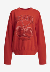 Cherries Print Sweatshirt