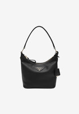 Prada Small Leather Hobo Bag Black 1BC278ONO2DKV/S_PRADA-F0632