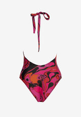 Orchidee Print One-Piece Swimsuit