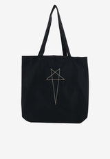 Rick Owens DRKSHDW Pentagram Shopper Bag Black DA01F4432NVCEM8_0908