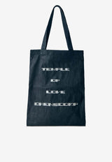 Rick Owens DRKSHDW Temple of Love Owenscorp Denim Tote Bag Black DA01F4431DBKM12_0908