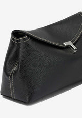 Toteme T-Lock Leather Clutch Bag Black 234-WLGBG423-LE0030-001BLACK_3e5492a5-bd14-4ebc-9bf0-54e554faebde