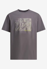 Arc'teryx Kragg Lithographica Printed T-shirt Purple X000009926KRAGG CRN LOGOLT MOONDROP_ca79c6b3-235e-408b-837f-5092e665356b
