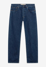 Valentino VLogo Washed Denim Pants Blue 9V3DE15EBKN/T_VALE-558