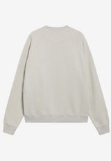 Prada Crewneck Logo Sweatshirt White UJL29DOOO1952/T_PRADA-F0K74