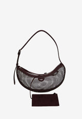 Alaïa One Piece Demi Lune Mesh Hobo Bag Bordeaux AA1S02731TK061--325