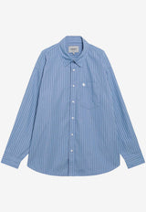 Carhartt Wip Keene Striped Shirt Blue I036805CO/T_CARH-3T5XX