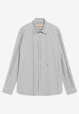 Valentino Striped Buttoned Shirt White 9V3ABS81BMR/T_VALE-0AZ