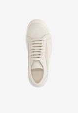 Rick Owens Vintage Low-Top Sneakers in Leather Off-white RO01F6888LCOLVS_31081