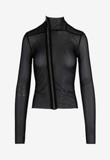 Rick Owens Gary Slim-Fit Asymmetric-Zip Jacket Black RO01F6701TUS_09