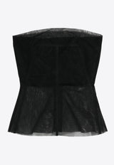 Rick Owens Sheer Boned Bustier Top Black RO01F6127TU_09