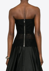 Rick Owens Sheer Boned Bustier Top Black RO01F6127TU_09