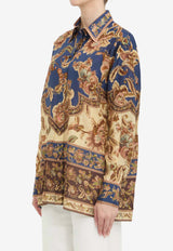 Zimmermann Aster Paisley Print Silk Shirt Multicolor 8278TSS261--NJCO