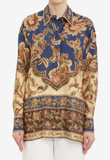Zimmermann Aster Paisley Print Silk Shirt Multicolor 8278TSS261--NJCO