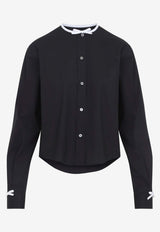 Long-Sleeved Shirt with Bow