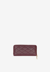 Saint Laurent Cassandre Bijou Leather Zip-Around Wallet Wine 862485AAGA8_6195