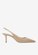 Jimmy Choo Love 85 Calf Leather Slingback Pumps Beige LOVESB65CLF/T_JIMCH-121503