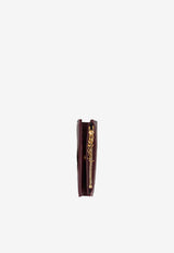 Saint Laurent Cassandre Bijou Leather Bi-Fold Wallet Wine 862438AAGB1_6195